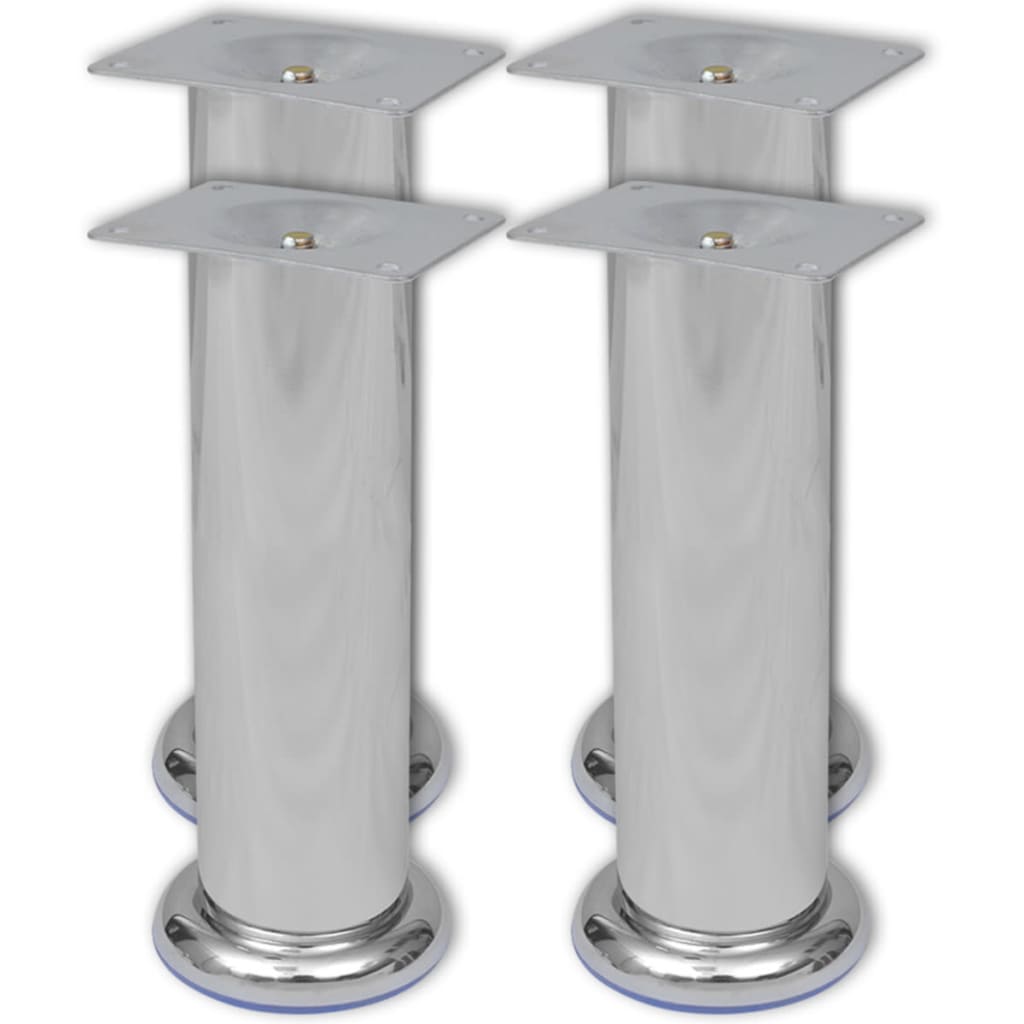 Pés redondos sofá 4 pcs 180 mm cromado