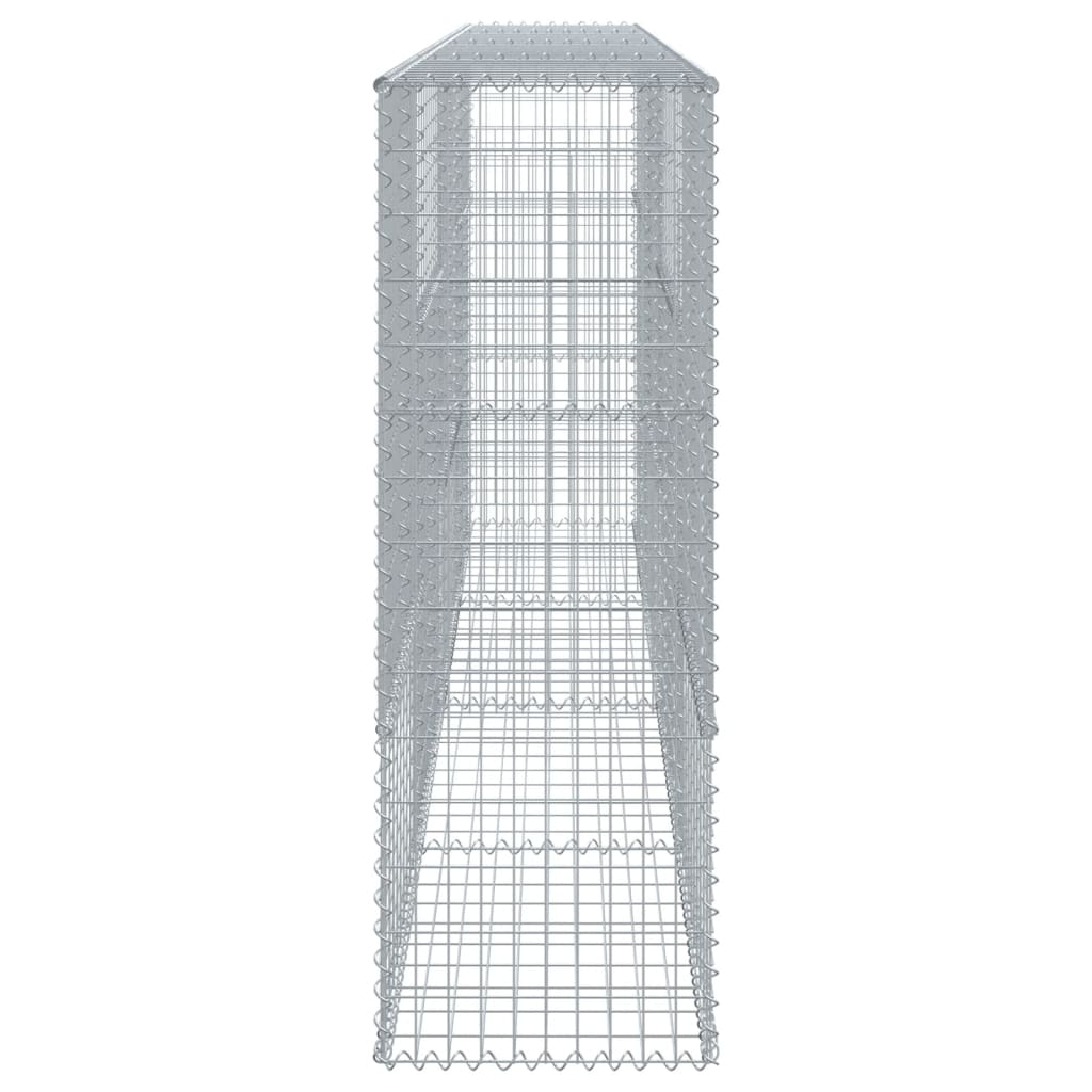 Cesto gabião com cobertura 400x50x150 cm ferro galvanizado