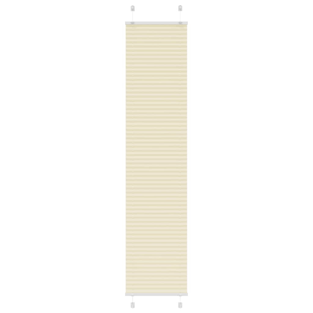 Creme plissada cega 40x200 cm largura tecido 39,4 cm poliéster