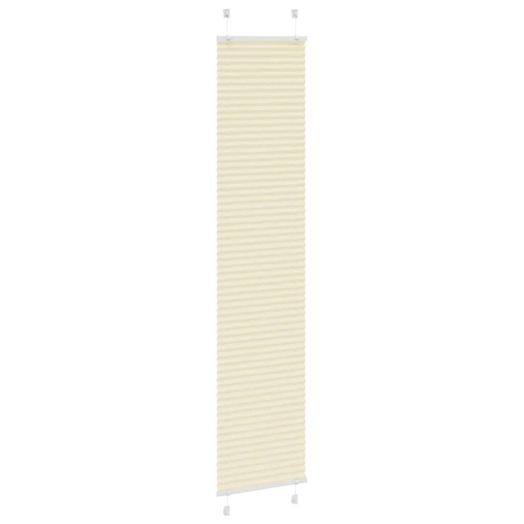 Creme plissada cega 40x200 cm largura tecido 39,4 cm poliéster