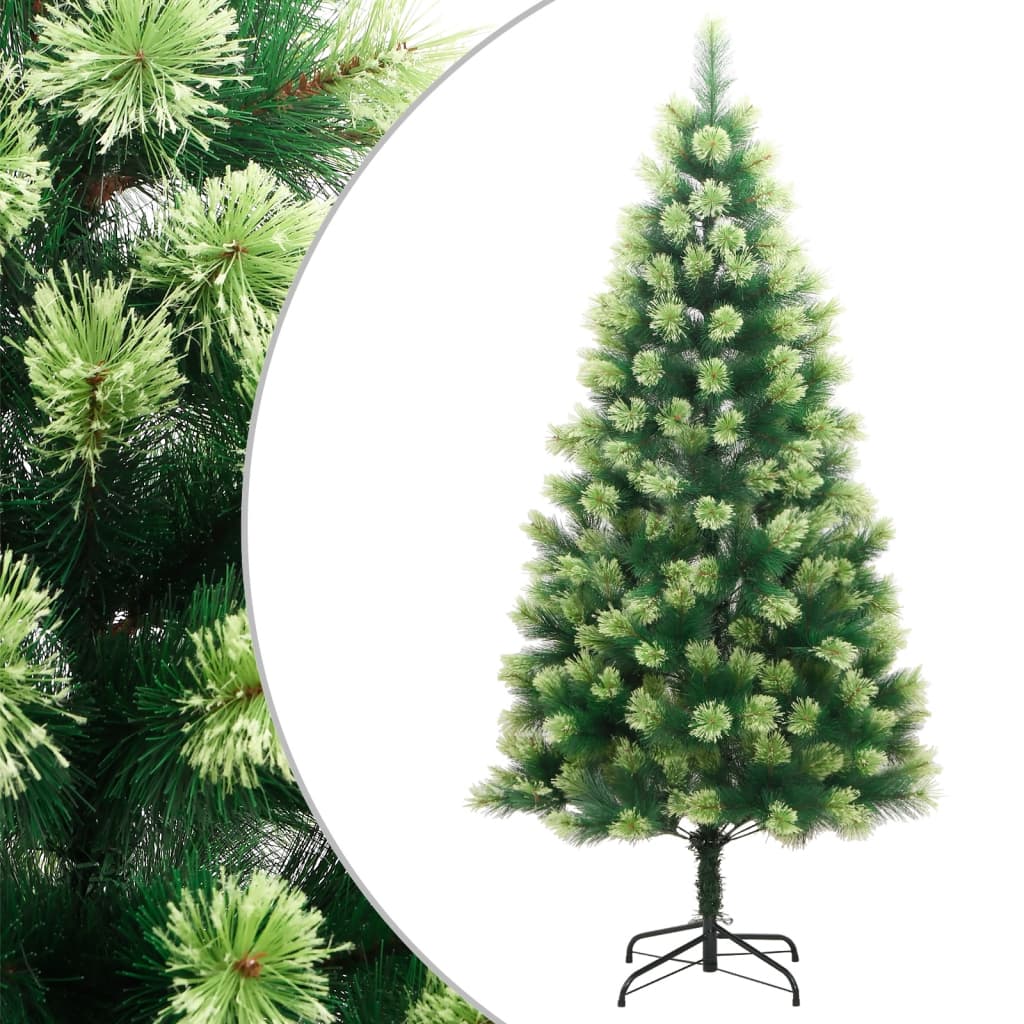Árvore de natal artificial articulada com suporte 180 cm