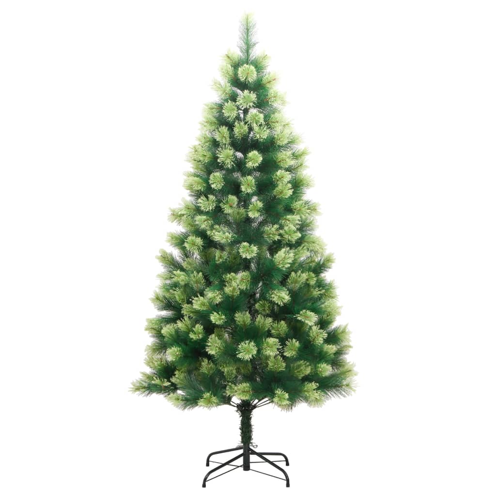 Árvore de natal artificial articulada com suporte 180 cm