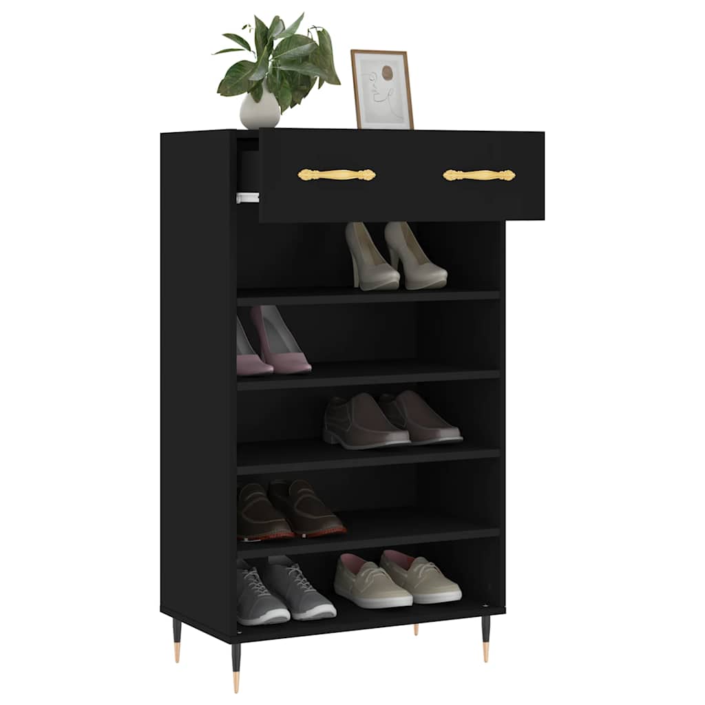 Sapateira 60x35x105 cm derivados de madeira preto