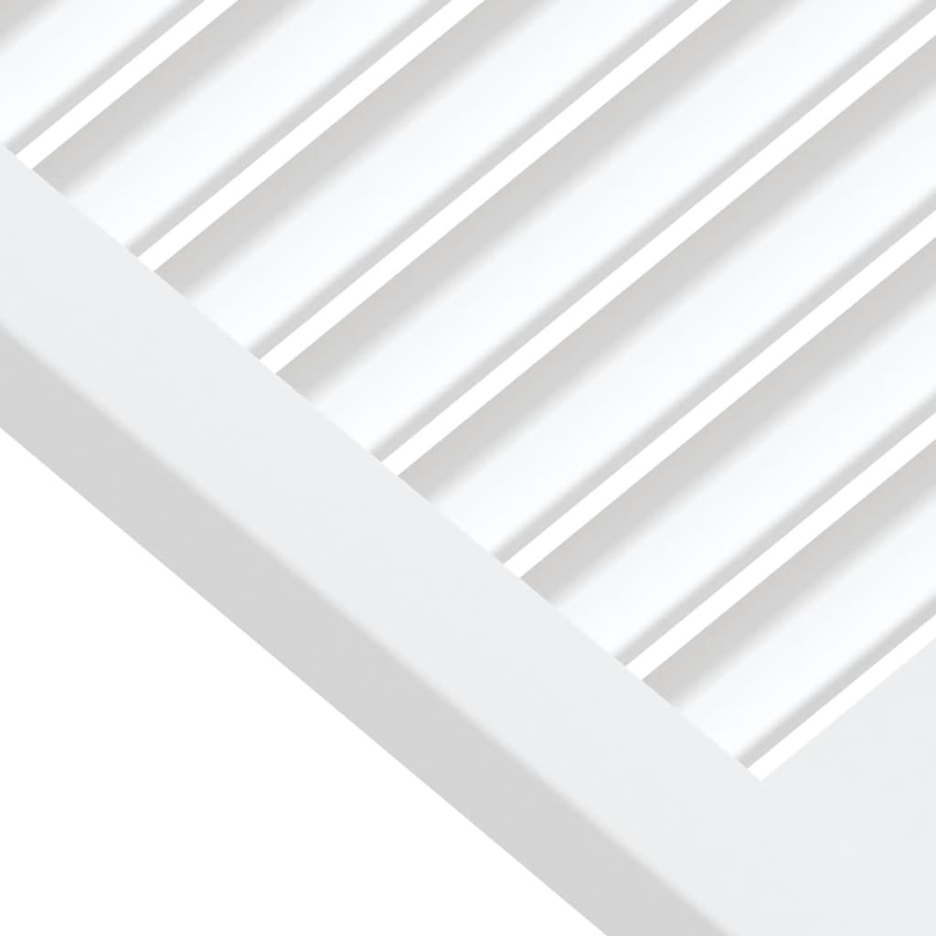 Portas de armário 4 pcs design de persiana pinho maciço branco