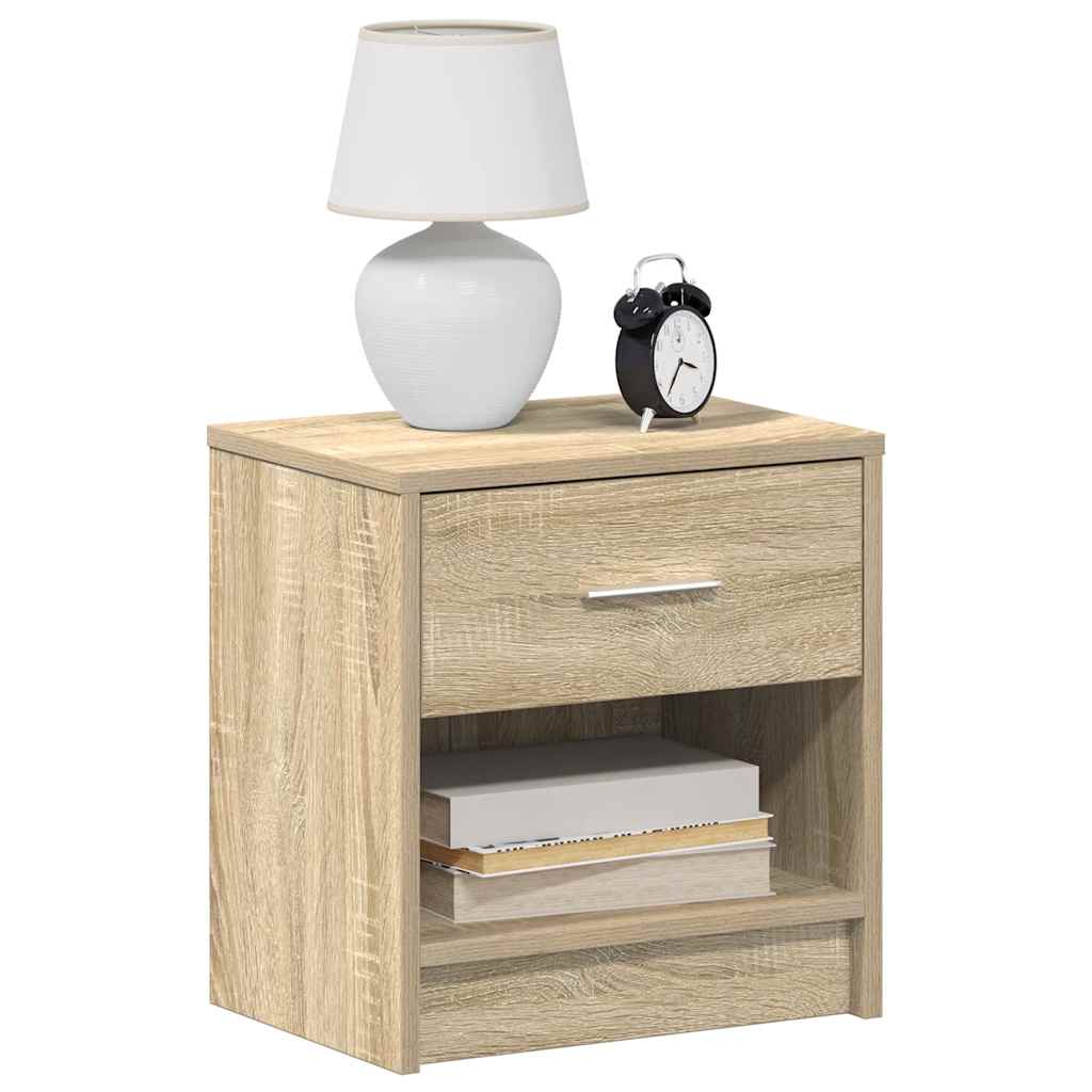 Mesa de cabeceira com gaveta 39x28x41 cm carvalho sonoma