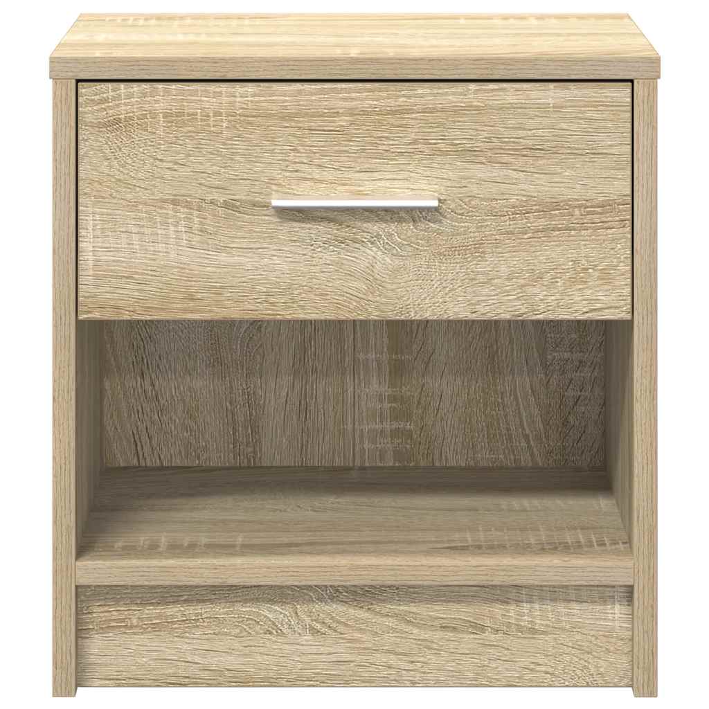 Mesa de cabeceira com gaveta 39x28x41 cm carvalho sonoma