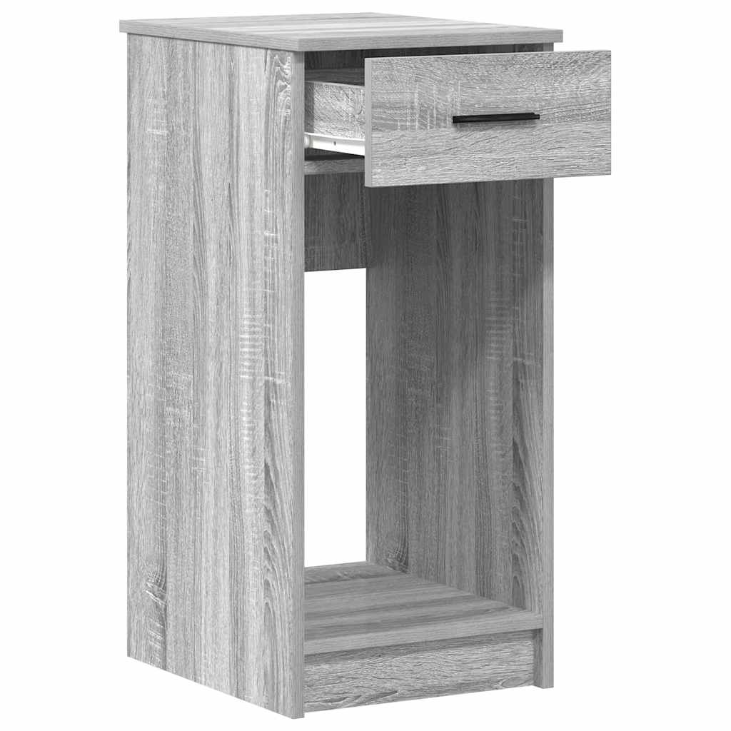 Suporte torre de computador com gaveta 35x45x77 cm cinza sonoma