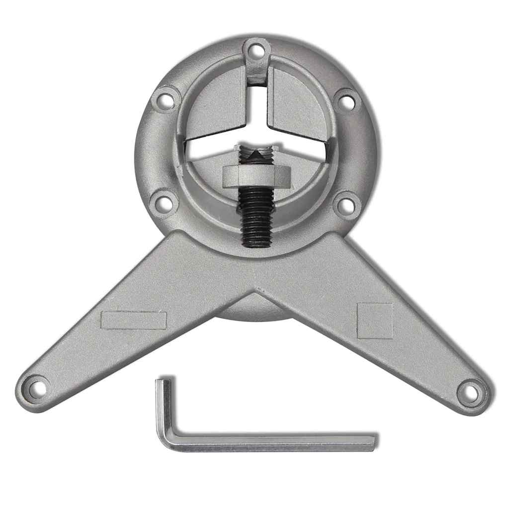 4 Pernas de mesa, altura ajustável, níquel escovado 710 mm