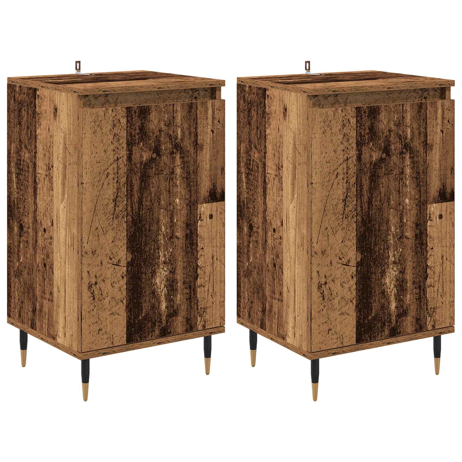 Buffet 2 unid. madeira antiga 40 x 35 x 70 cm