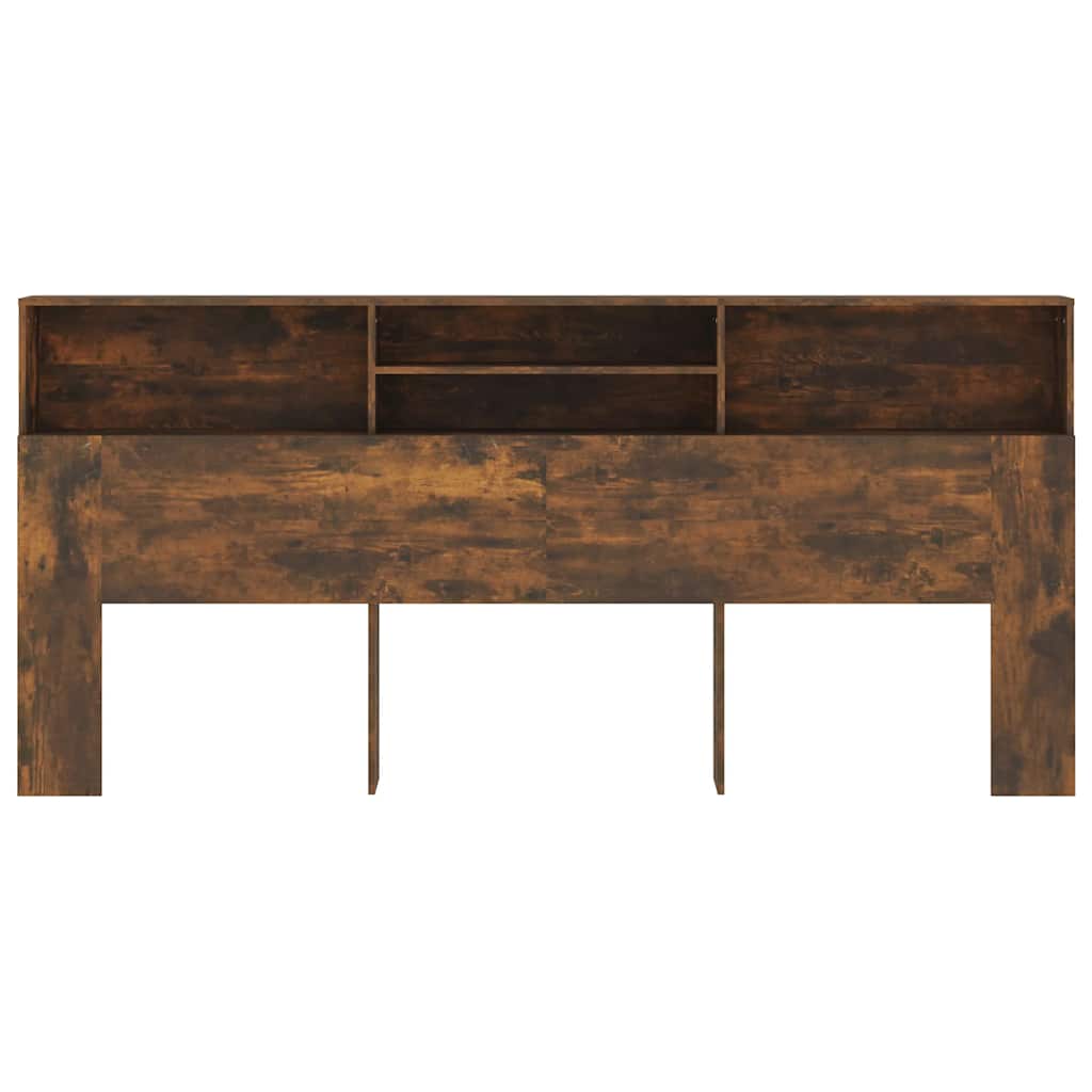 Armário de cabeceira 220x19x103,5 cm cor carvalho fumado