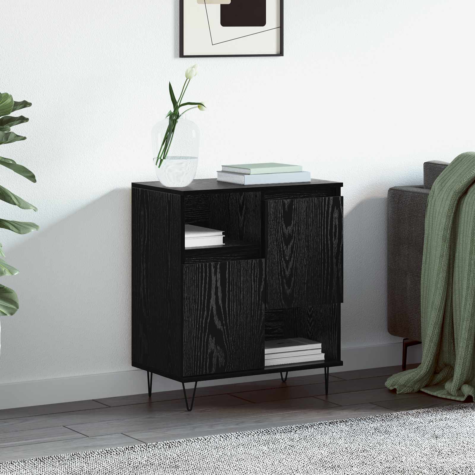 Buffet carvalho preto 60 x 35 x 70 cm