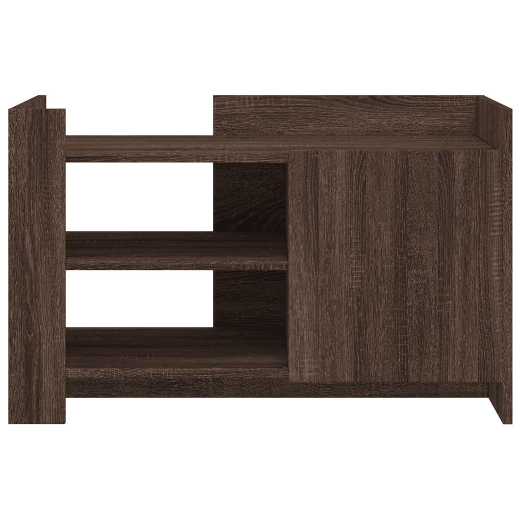 Mesa de centro 80x50x50 cm derivados madeira carvalho castanho