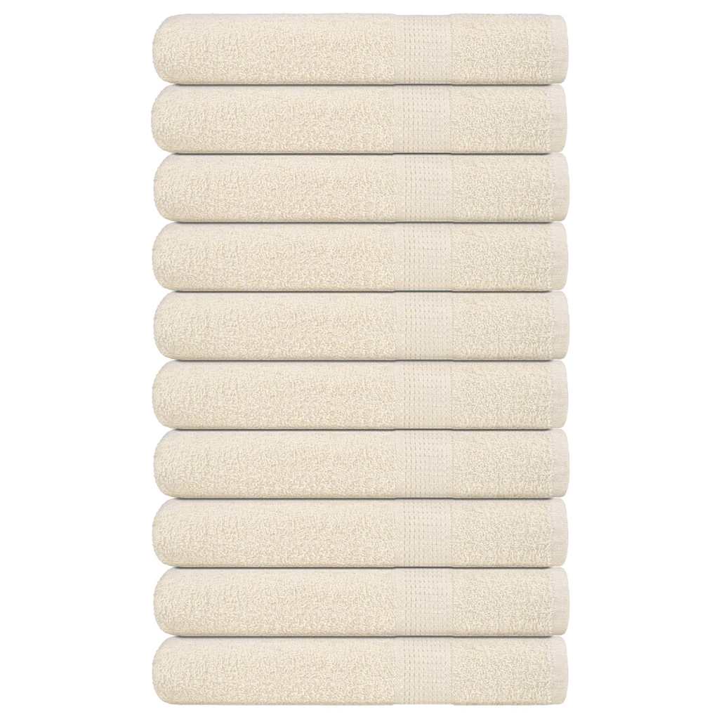 Toalhas frogn 10 pcs 100x200 cm 360 g/m² creme