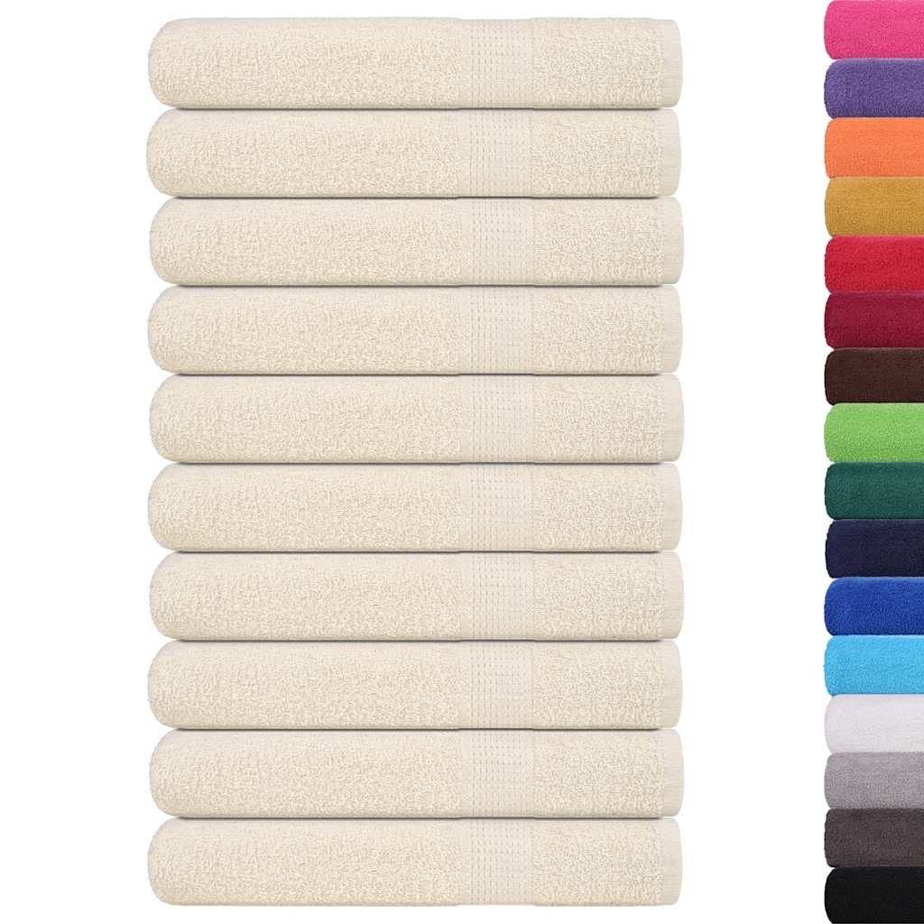 Toalhas frogn 10 pcs 100x200 cm 360 g/m² creme