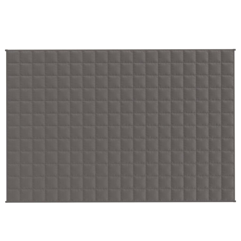 Manta pesada 5 kg 122x183 cm tecido cinza
