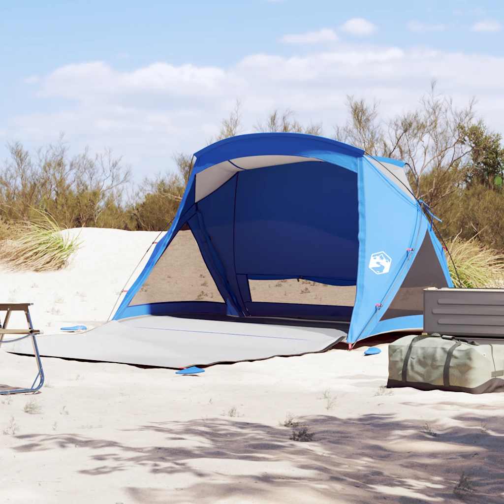 Tenda de praia 2 pessoas impermeável azul ciano