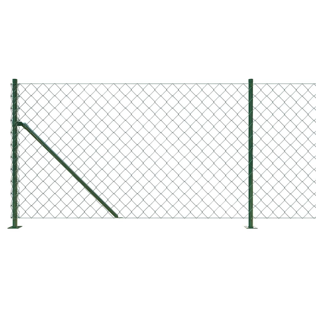 Cerca de arame com flange 1,1x25 m verde