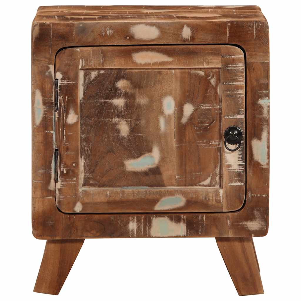 Mesa de cabeceira 40x32x46 cm madeira recuperada maciça