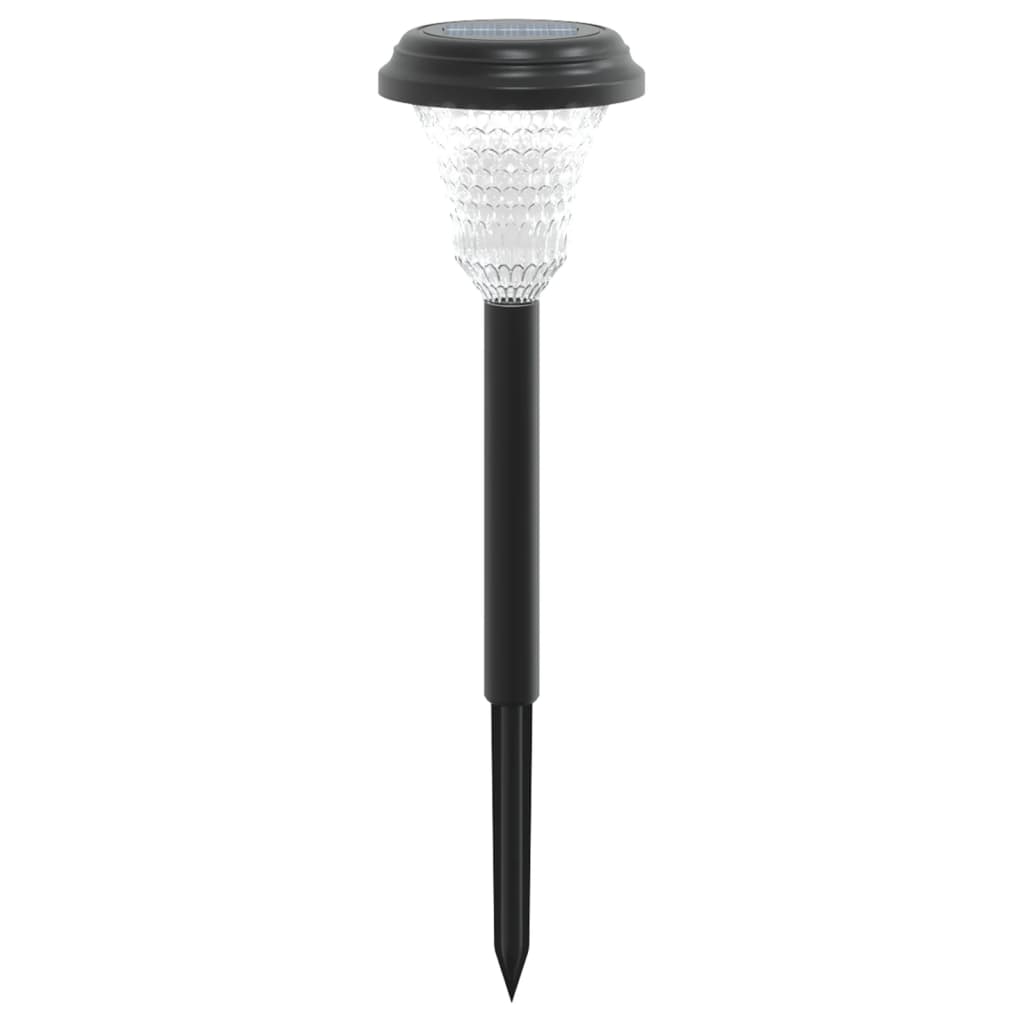 Luzes solares para caminhos com espigões 12 pcs branco