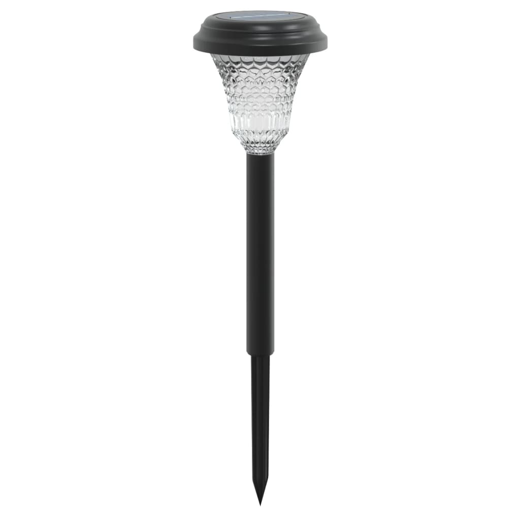Luzes solares para caminhos com espigões 12 pcs branco