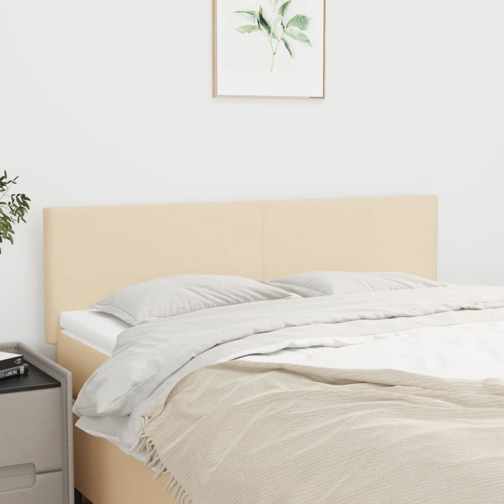 Cabeceiras creme 144x5x78/88 cm tecido