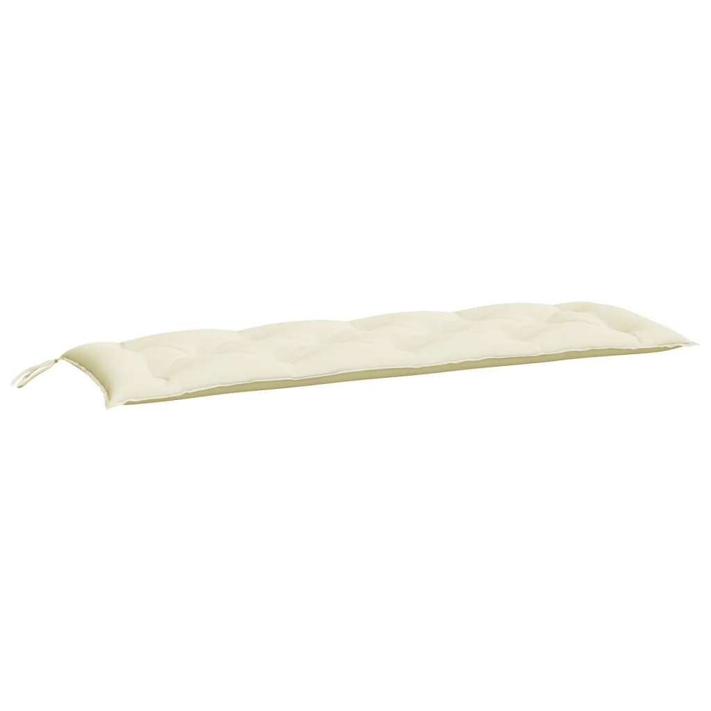 Almofadões banco jardim 2 pcs tecido oxford branco nata