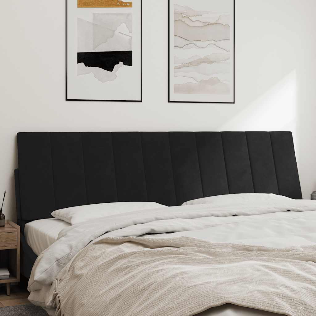 Almofadão de cabeceira hanko 180 cm veludo preto