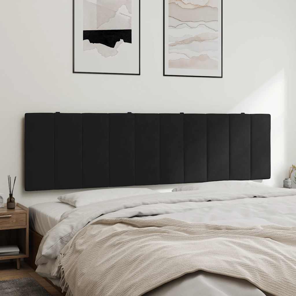 Almofadão de cabeceira hanko 180 cm veludo preto