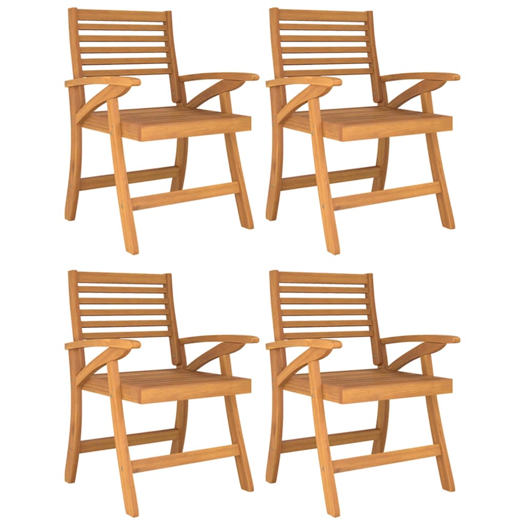 Conjunto de jantar p/ jardim 5 pcs madeira de acácia maciça