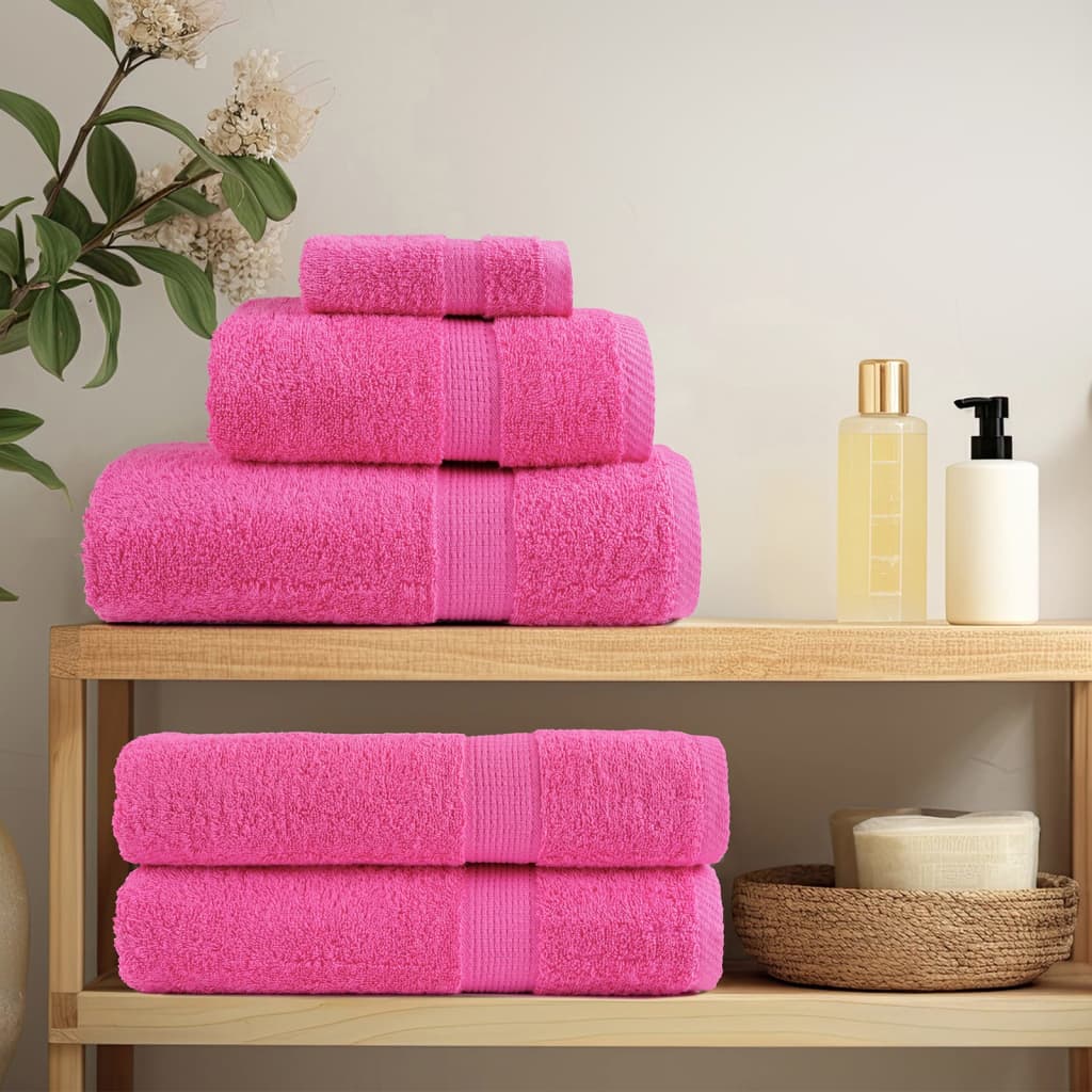 Toalhas premium solund 4 pcs 100x200 cm 600 gsm rosa