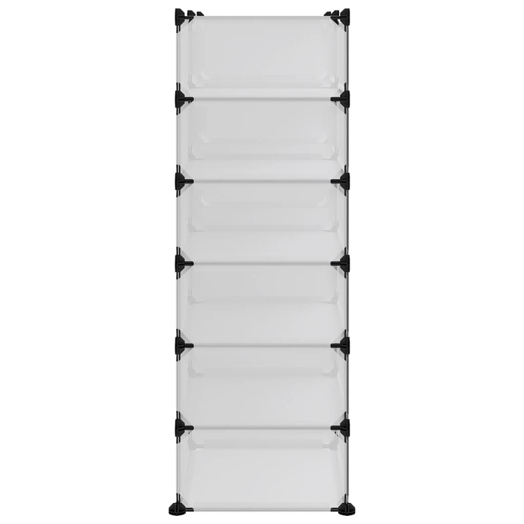 Sapateira 94,5x36,5x106 cm PP transparente
