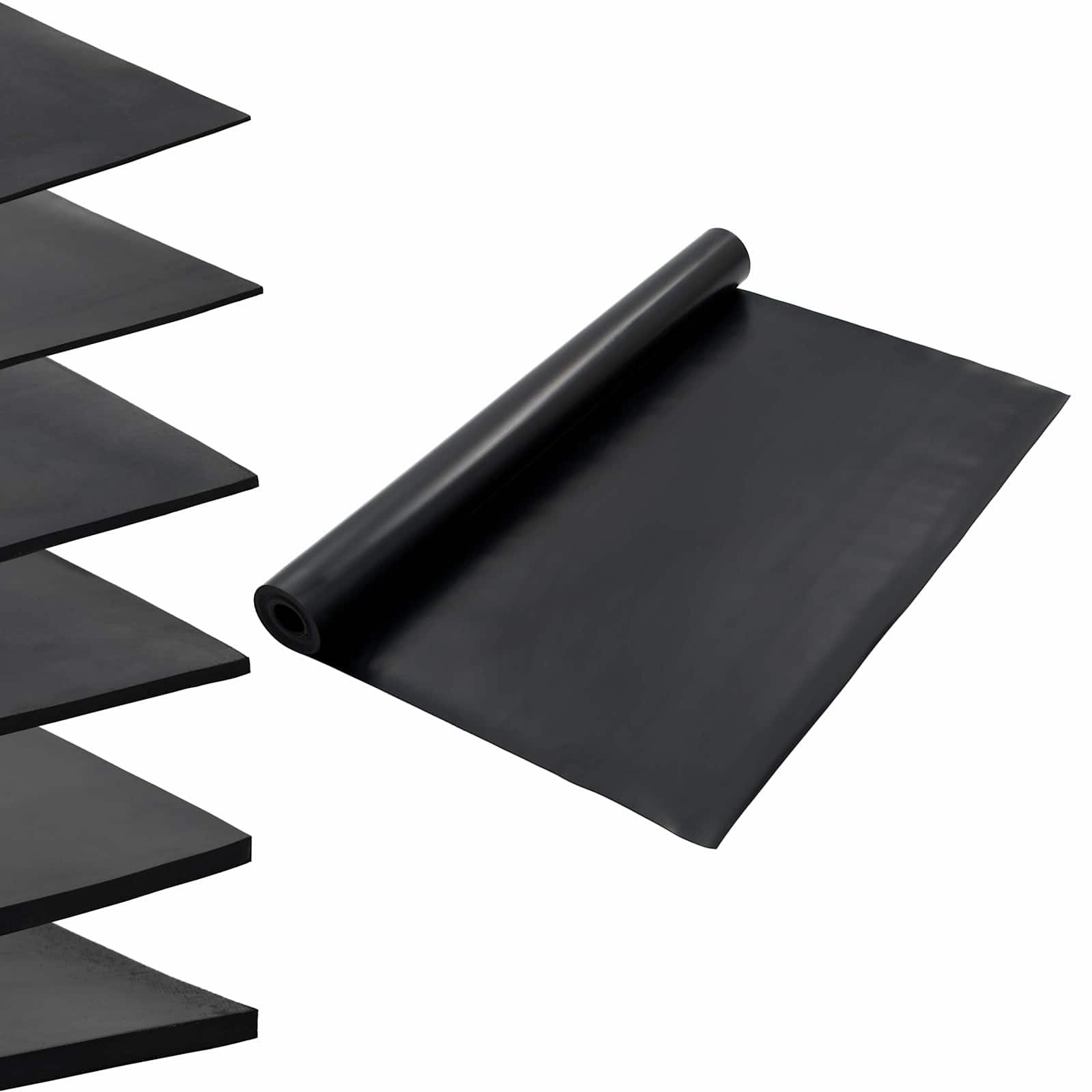 Tapete de piso preto 1,2 x 5 m borracha