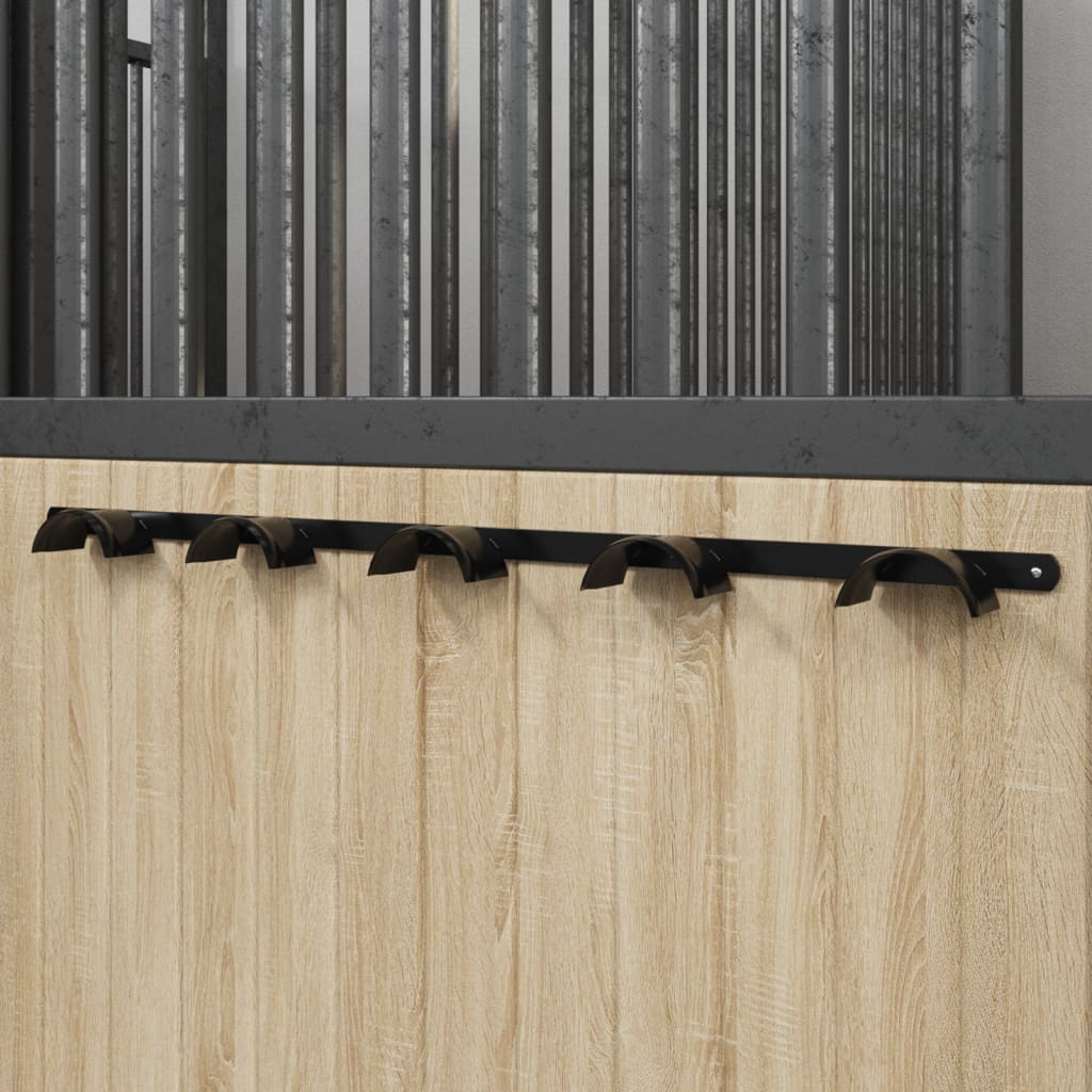 Suporte de brida para 5 bridas ferro preto