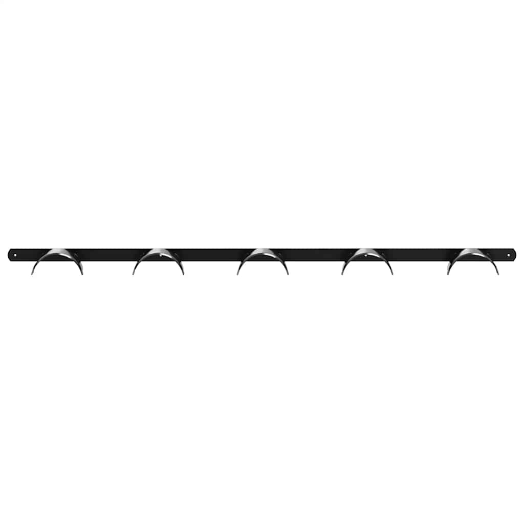 Suporte de brida para 5 bridas ferro preto