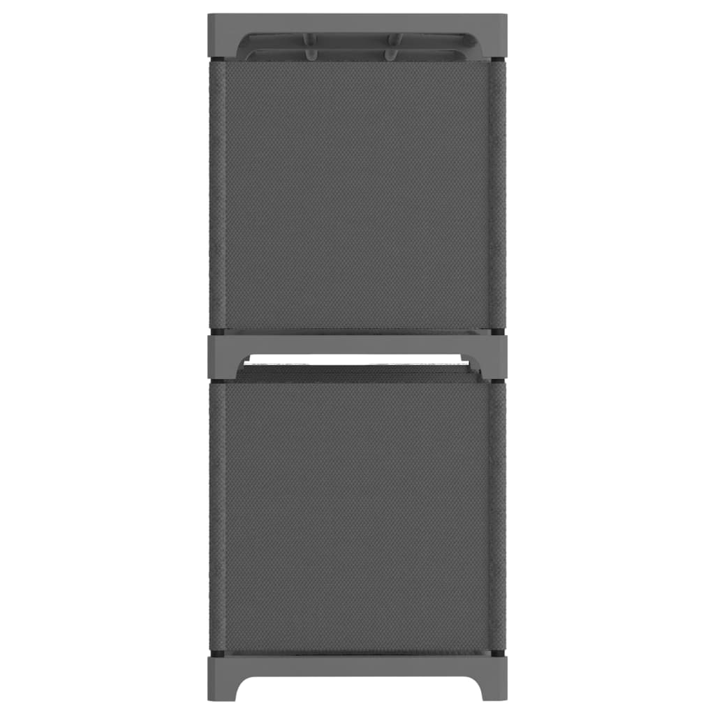 Unidade de prateleiras 6 cubos 103x30x72,5 cm tecido cinzento