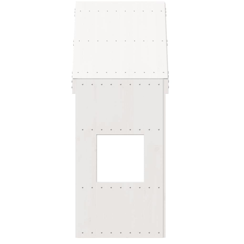 Telhado de cama infantil 55x99x139,5 cm pinho maciço branco