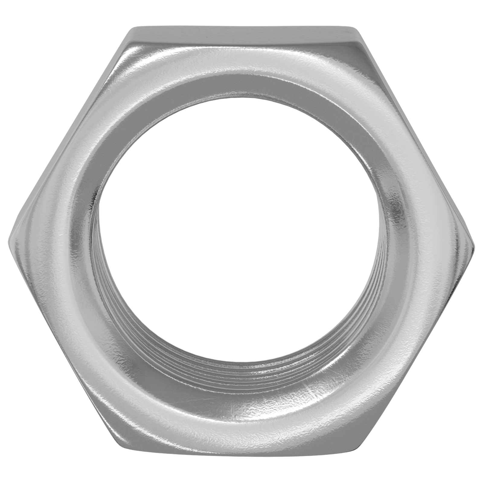 Porca hexagonal 12 unid. prateado m6 metal