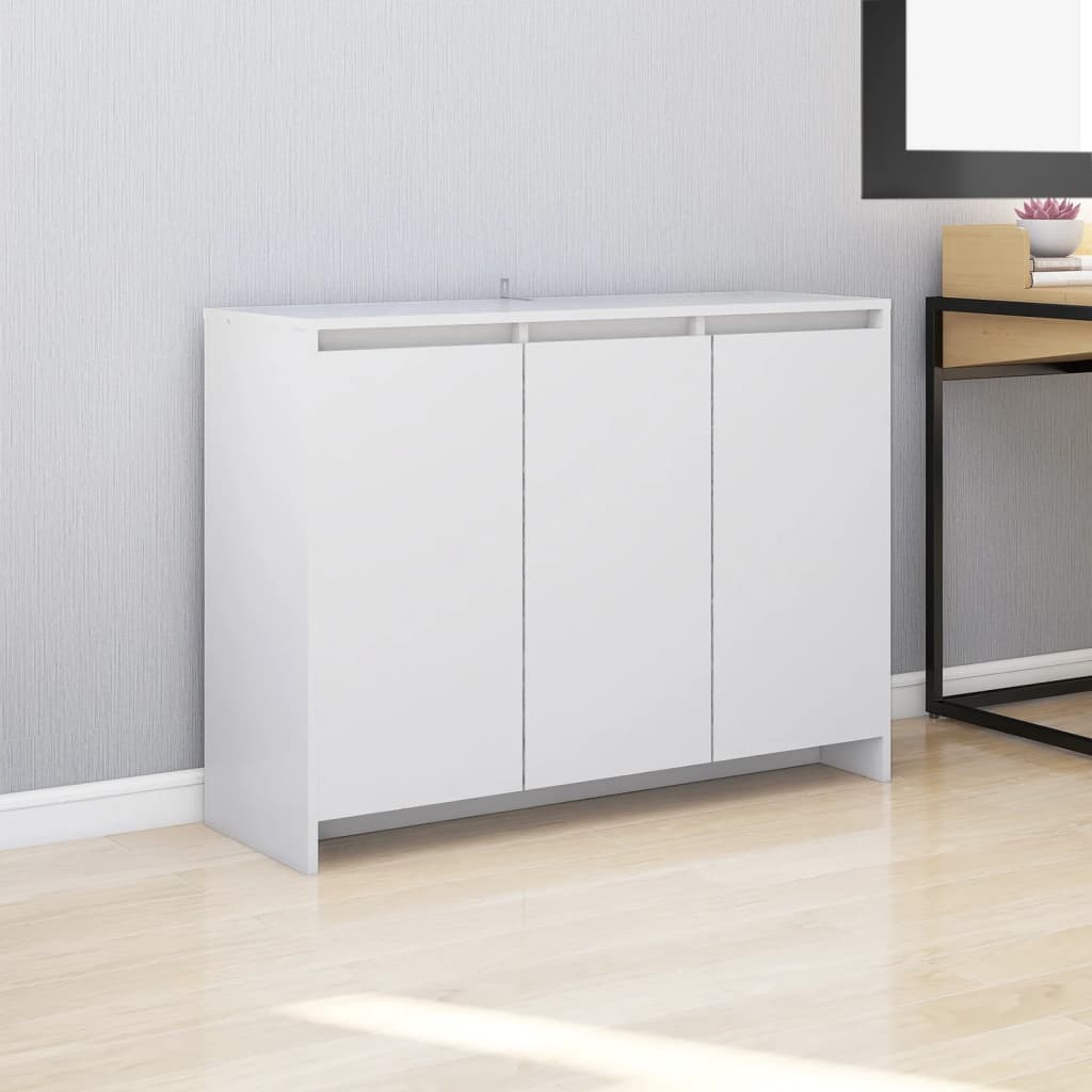Aparador 102x33x75 cm derivados de madeira branco