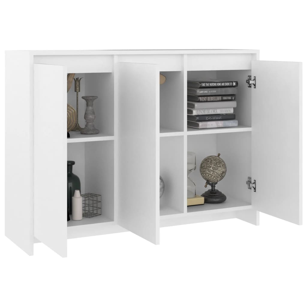 Aparador 102x33x75 cm derivados de madeira branco