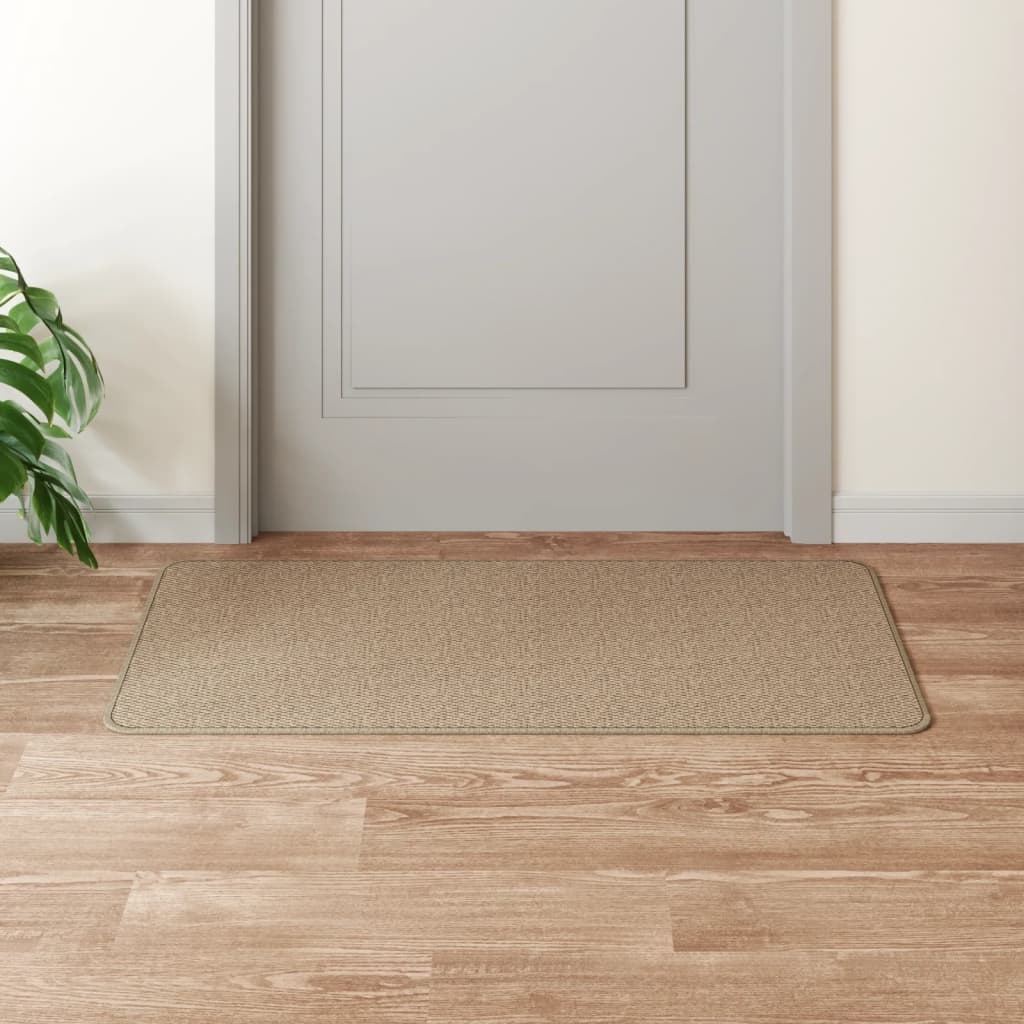 Tapete/passadeira 50x100 cm aspeto sisal cor areia