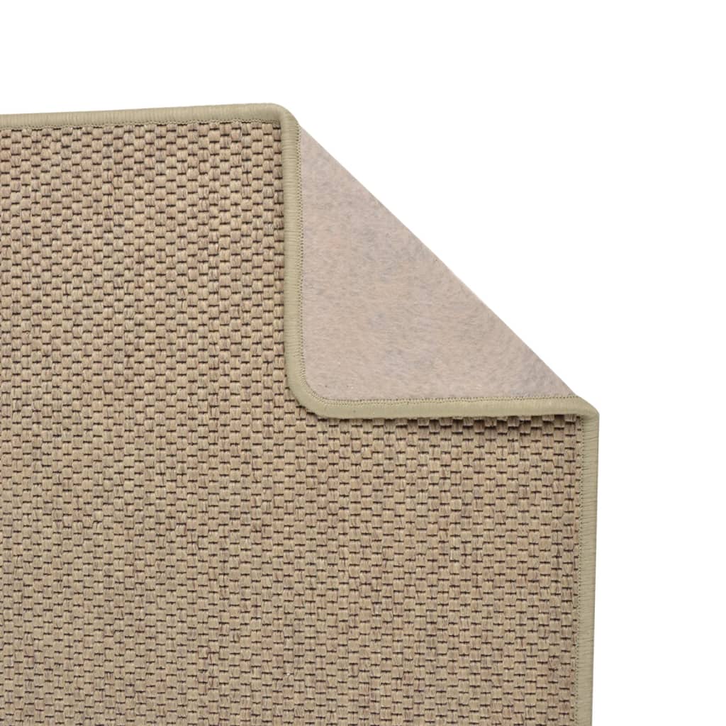Tapete/passadeira 50x100 cm aspeto sisal cor areia