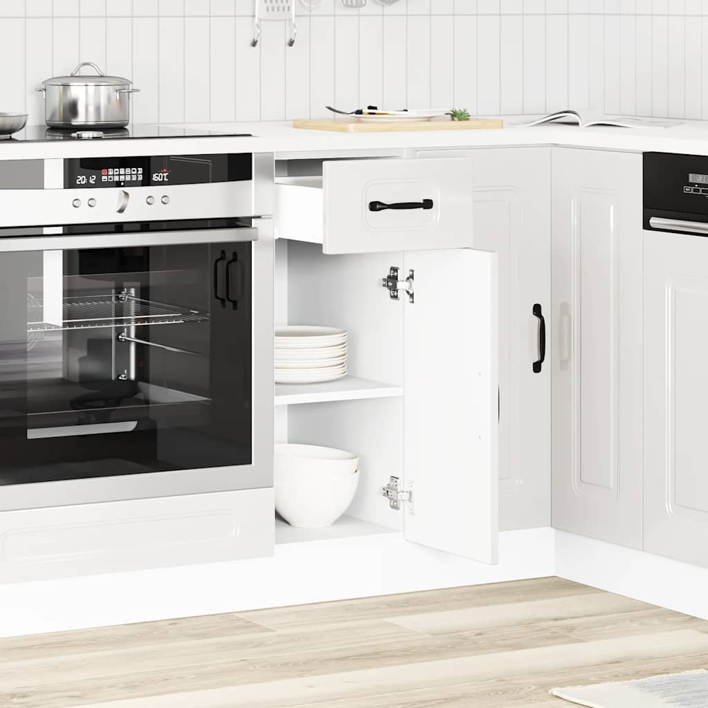 Armário de cozinha baixo kalmar branco alto brilho