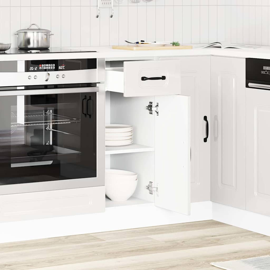 Armário de cozinha baixo kalmar branco alto brilho
