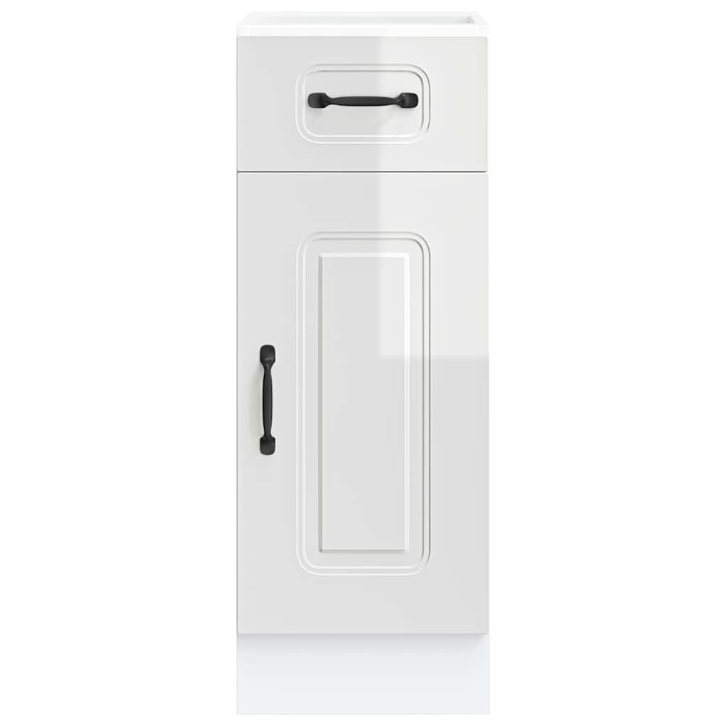Armário de cozinha baixo kalmar branco alto brilho