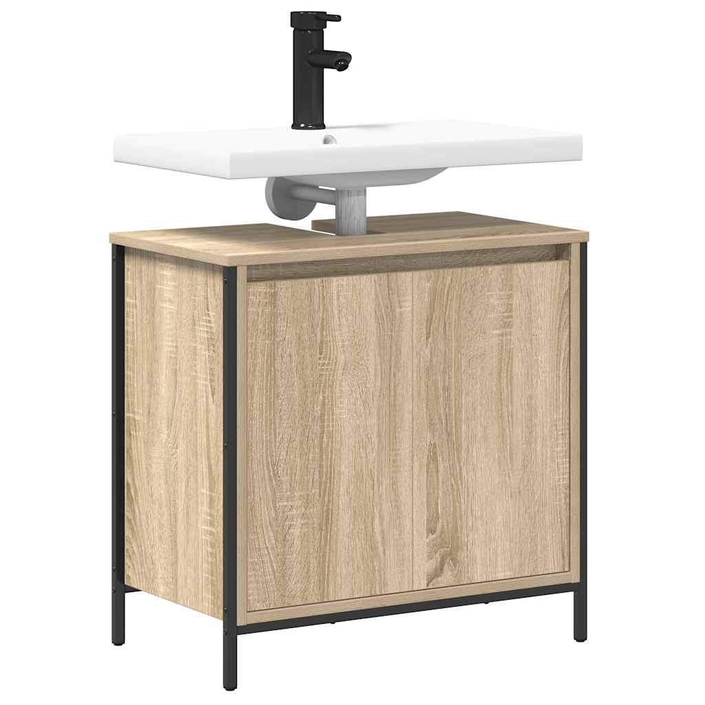 Armário para lavatório de banheiro sonoma oak 60x34,5x60 cm