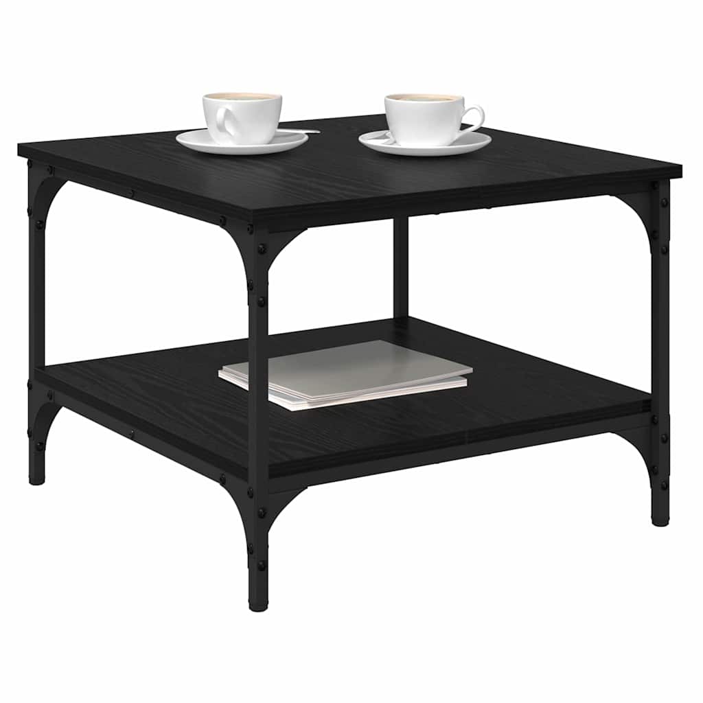 Mesa de centro carvalho preto 55 x 55 x 40 cm