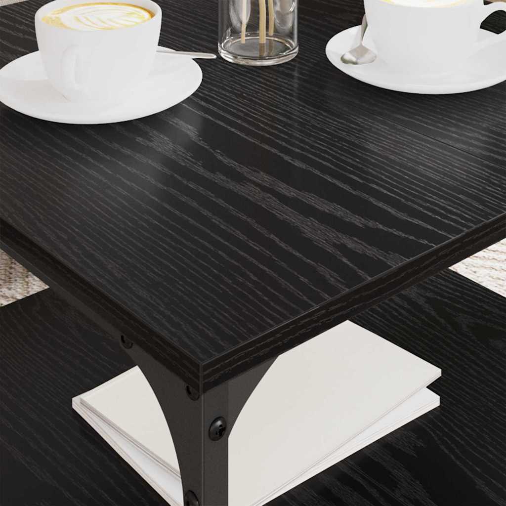 Mesa de centro carvalho preto 55 x 55 x 40 cm