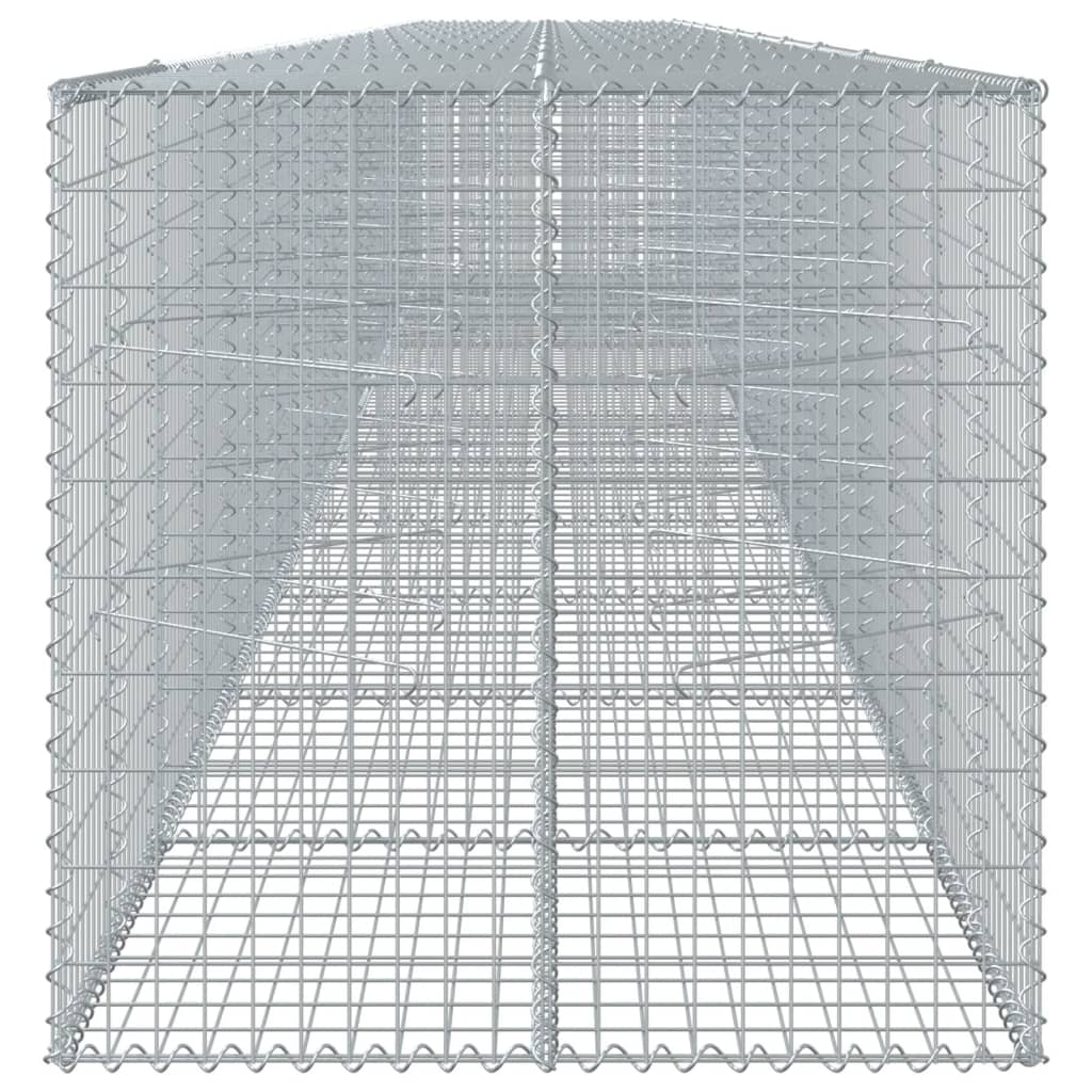 Cesto gabião com cobertura 1100x100x100 cm ferro galvanizado