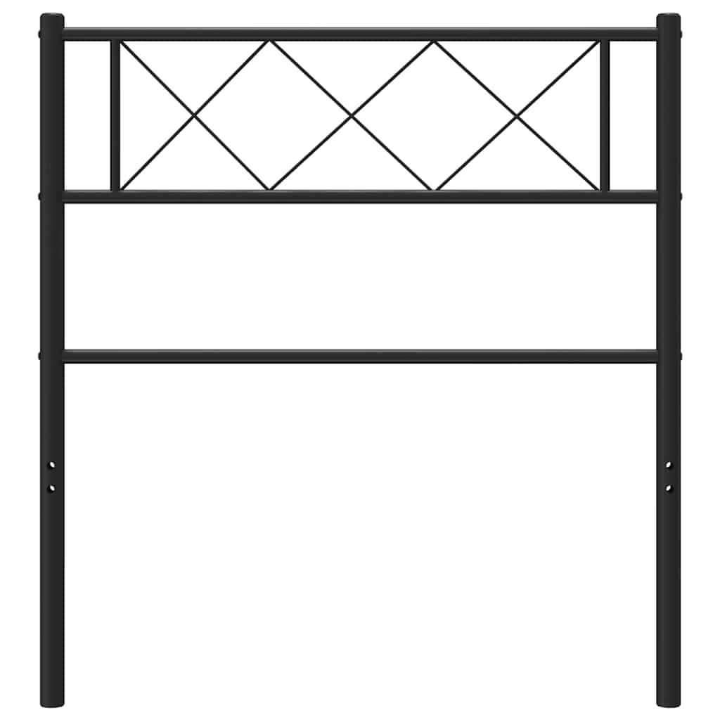 Cabeceira de substituição 100 cm metal preto