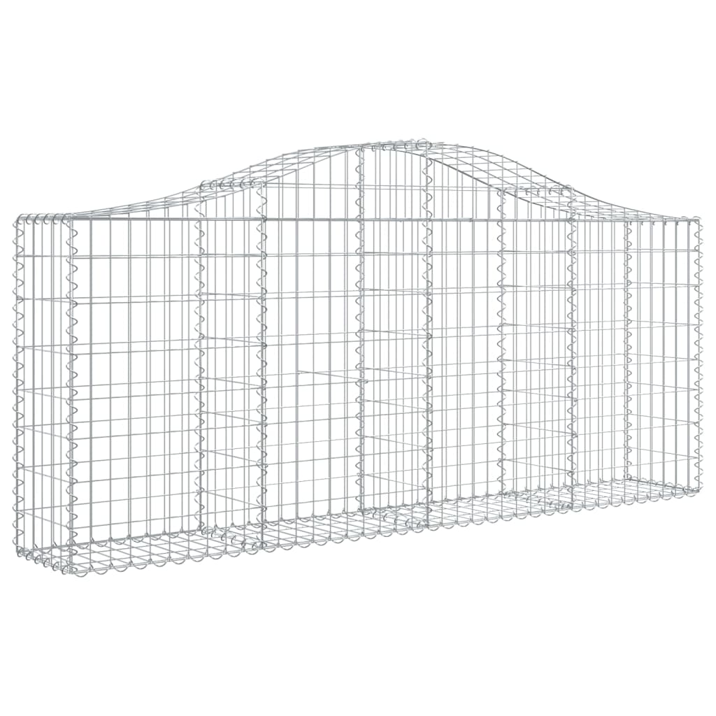 Cestos gabião arqueados 40pcs 200x30x80/100cm ferro galvanizado